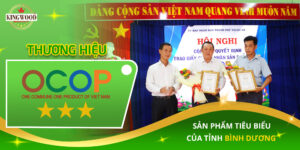 Kingwood – Tự hào đạt chứng nhận OCOP 3 sao cho dòng sản phẩm gia dụng gỗ nhà bếp