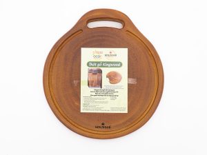 Thớt tròn Xà Cừ có rãnh thoát nước Kingwood